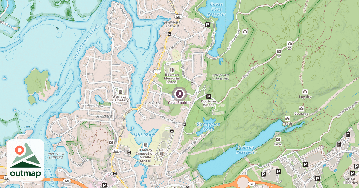 Map of Cave Boulder