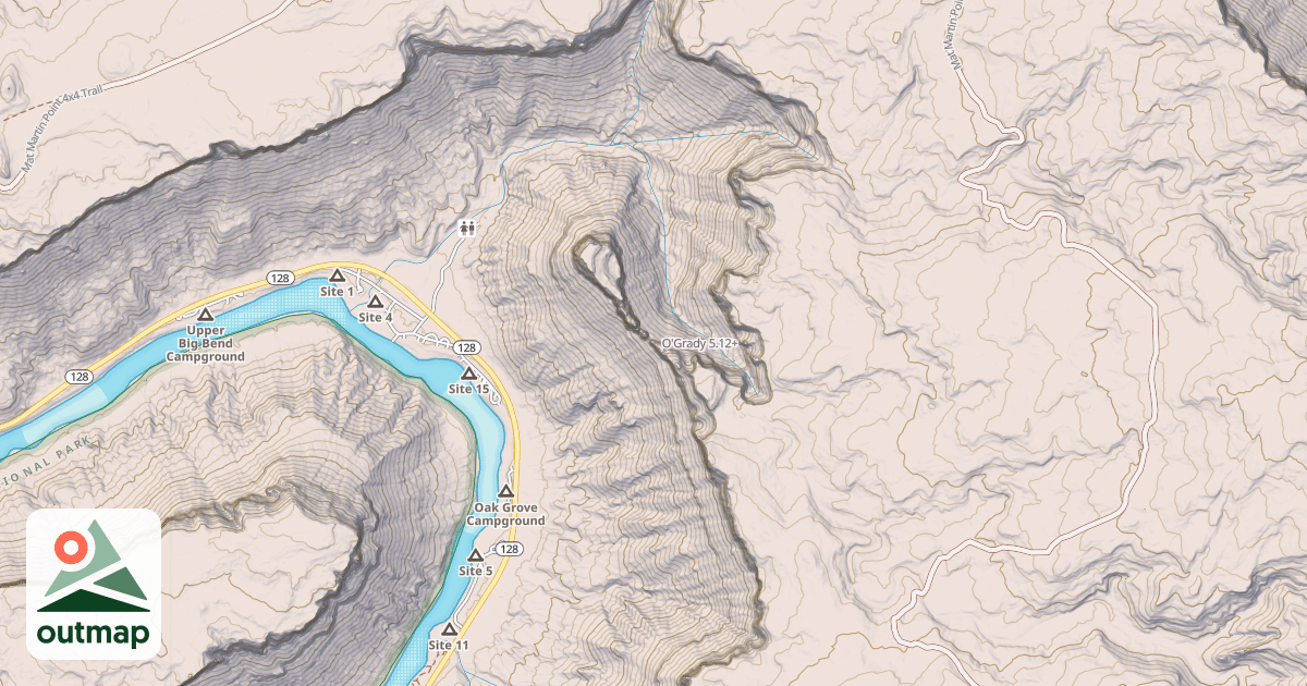 Map of O'Grady