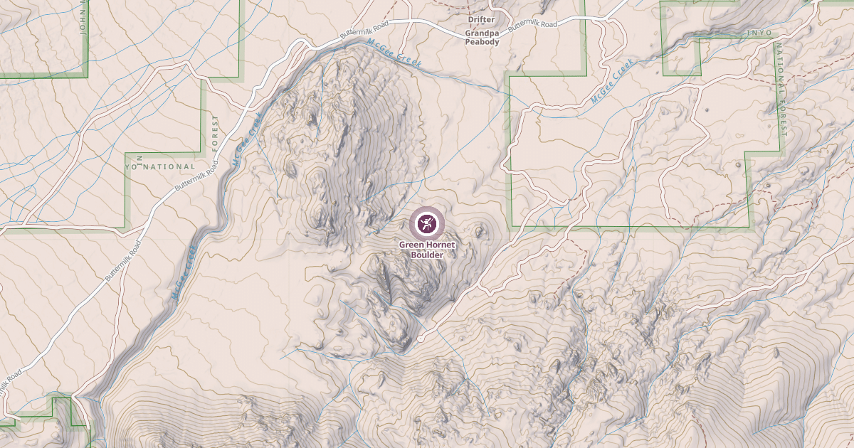 Map preview of Green Hornet Boulder