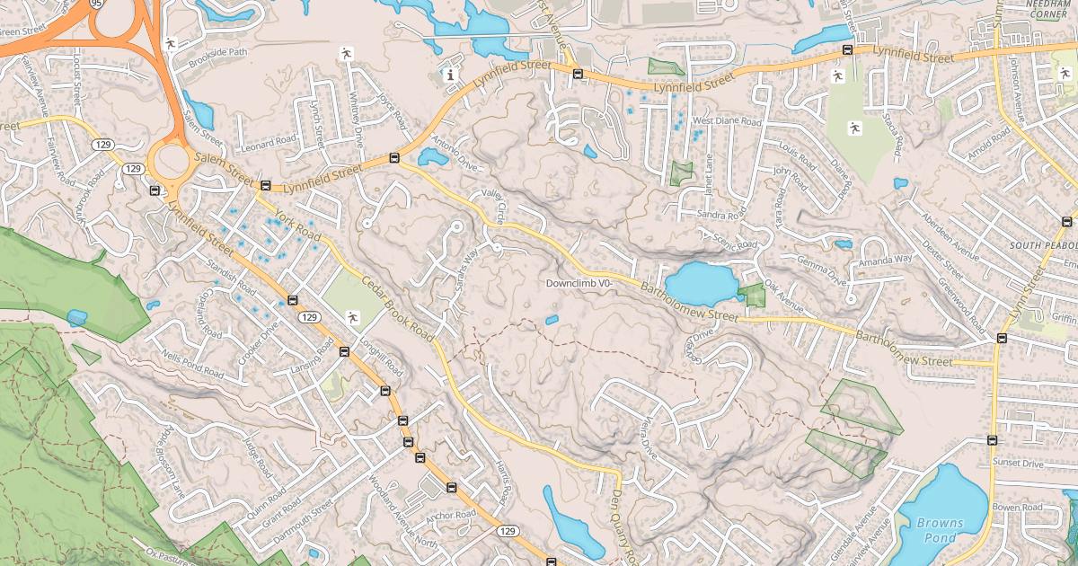 Map preview of Downclimb