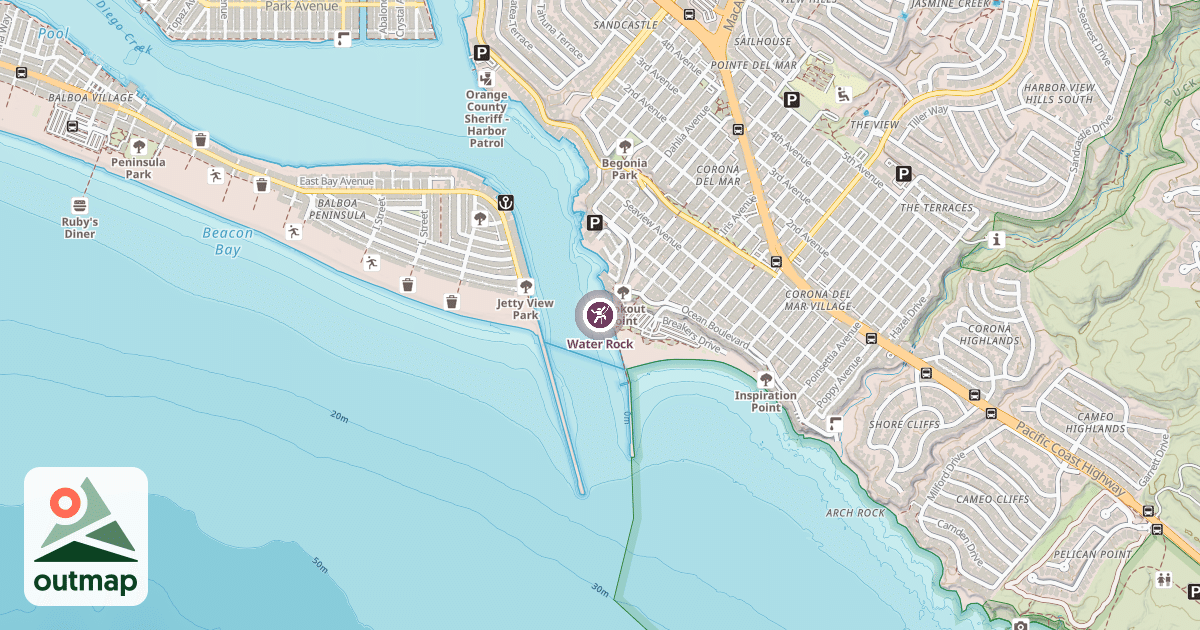 Map of Water Rock