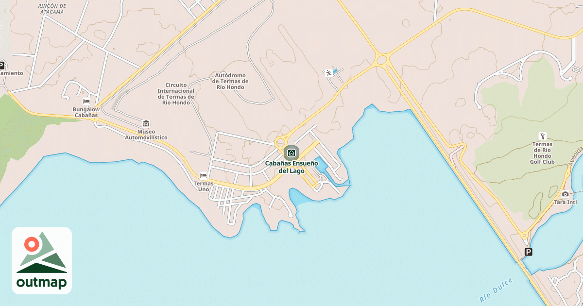 Map of Cabañas Ensueño del Lago
