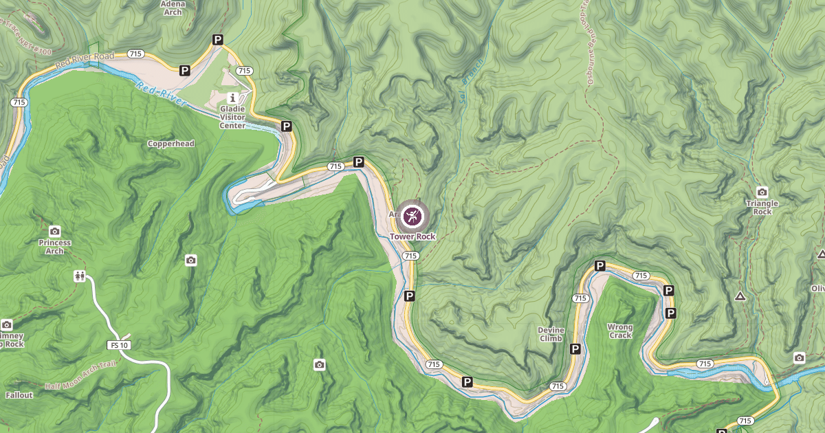 Map preview of Tower Rock