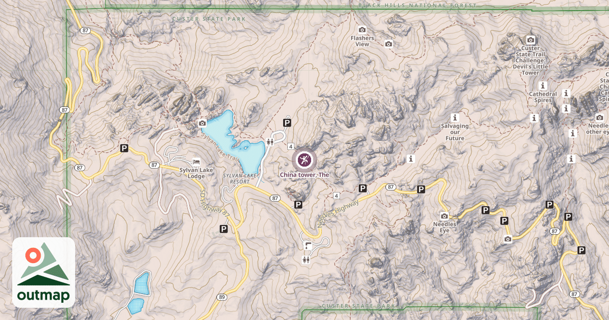 Map of China tower, The