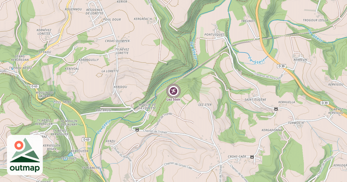 Map of Lez Steir