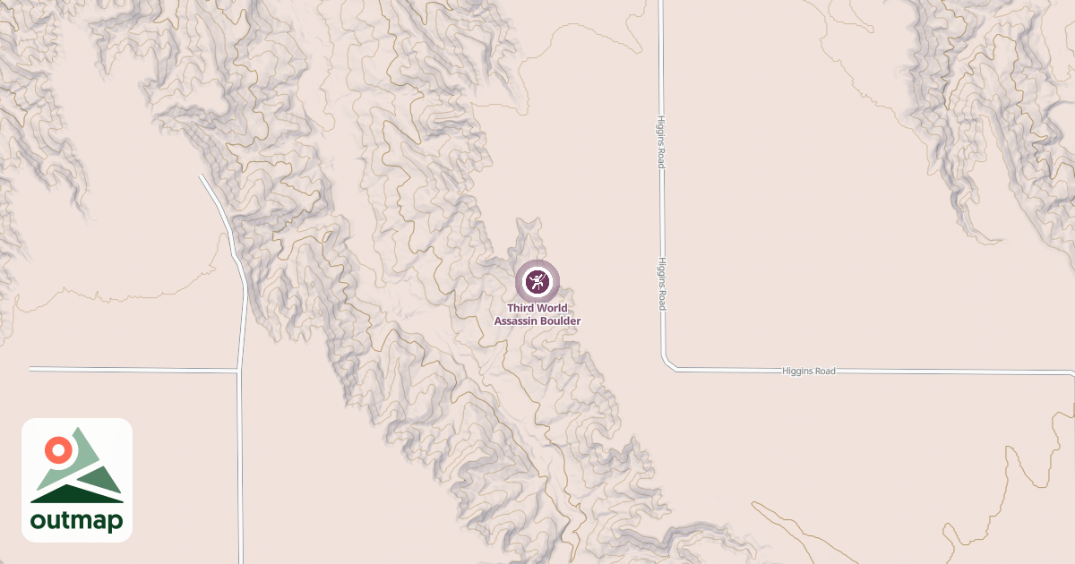 Map of Third World Assassin Boulder