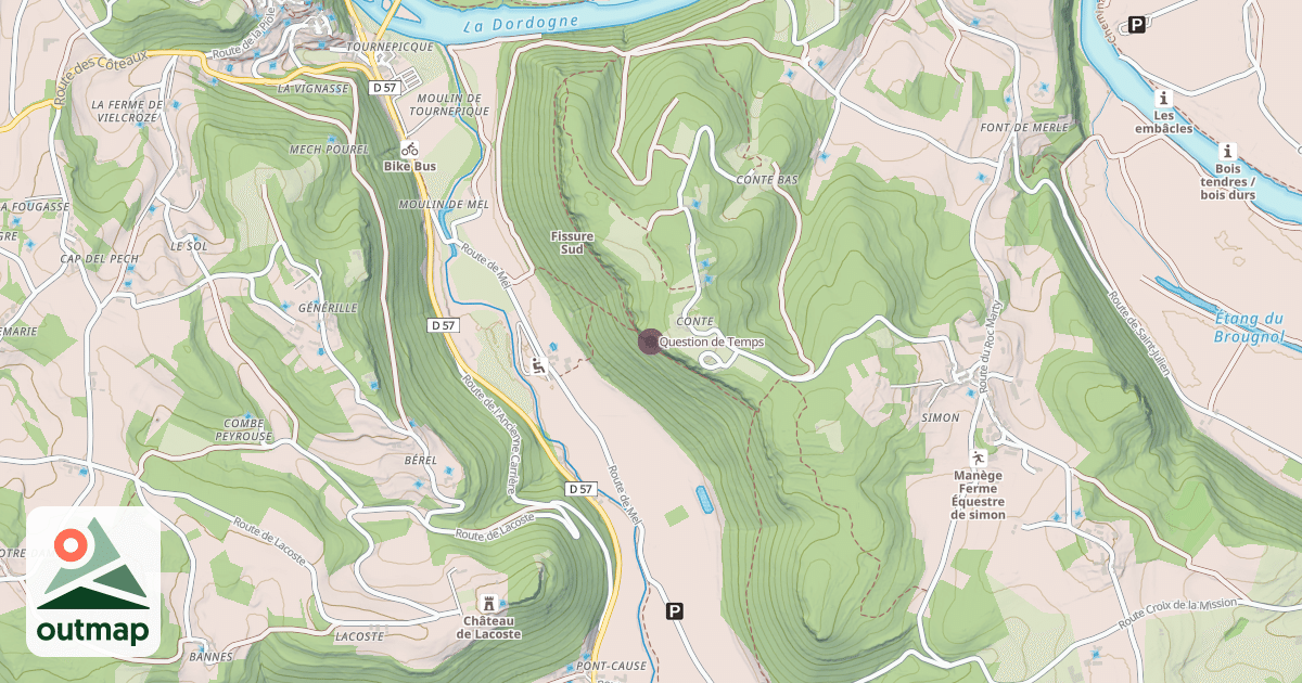 Map of Question de Temps