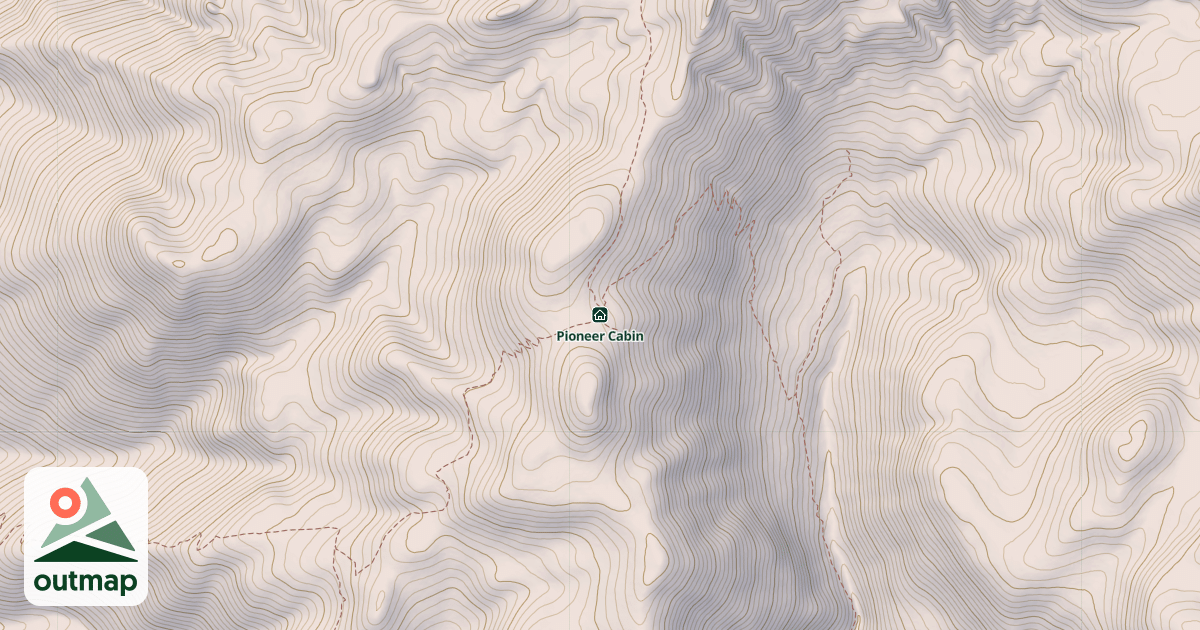 Map of Pioneer Cabin