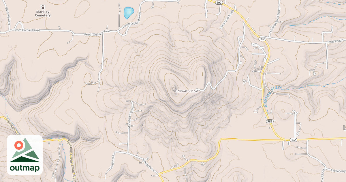 Map of Unkown in Boone