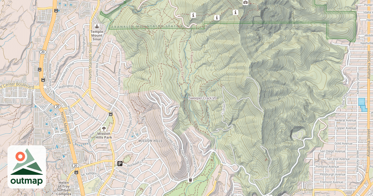 Map of Sweeper Crack