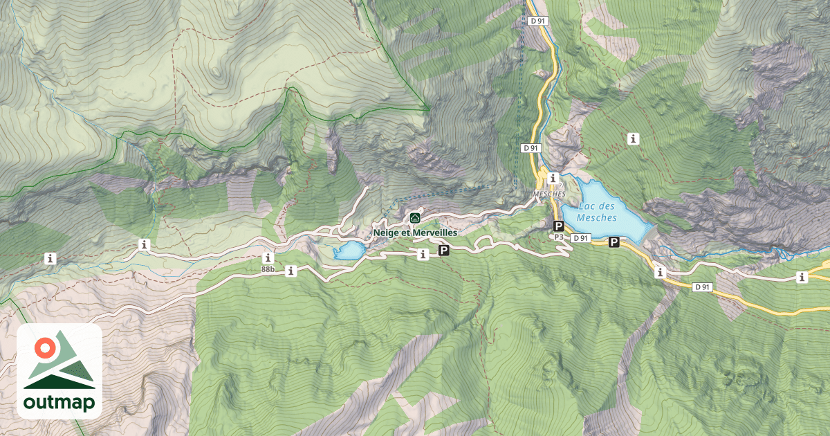 Map of Neige et Merveilles