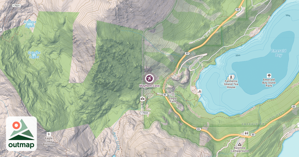 Map of Mayhem Cove