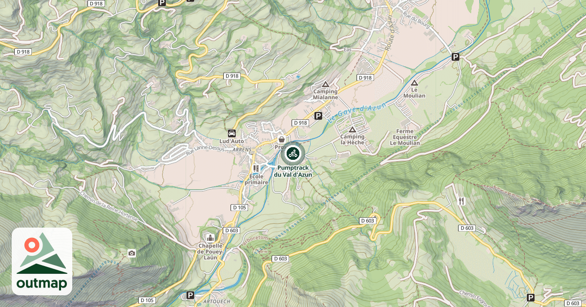 Map of Pumptrack du Val d'Azun