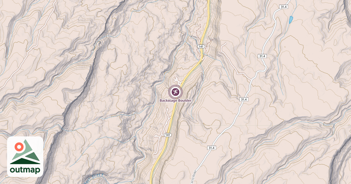 Map of Backstage Boulder