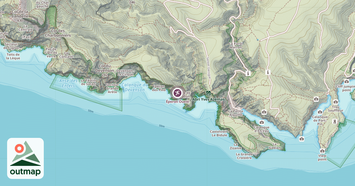 Map of Éperon Ouest