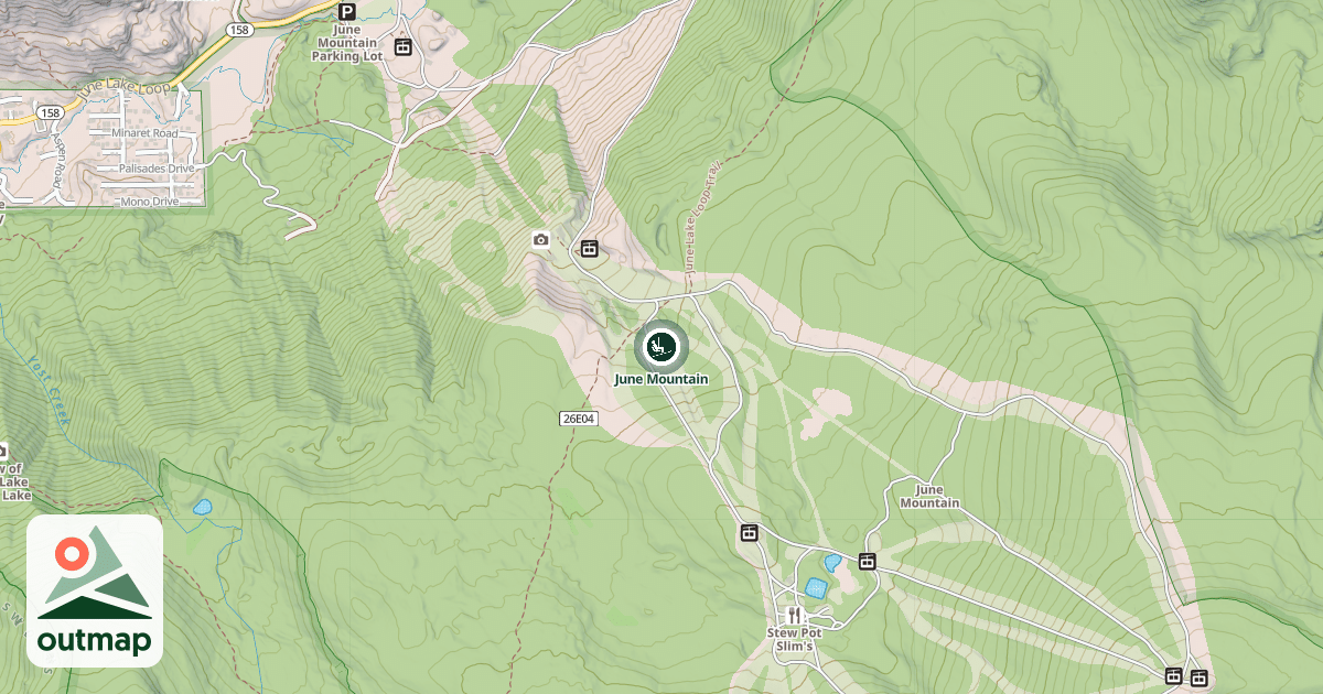 Map of June Mountain