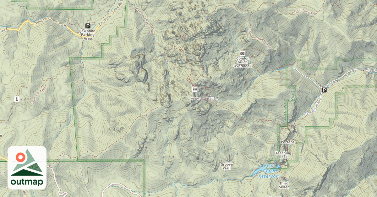 Map of Andy's Sunset