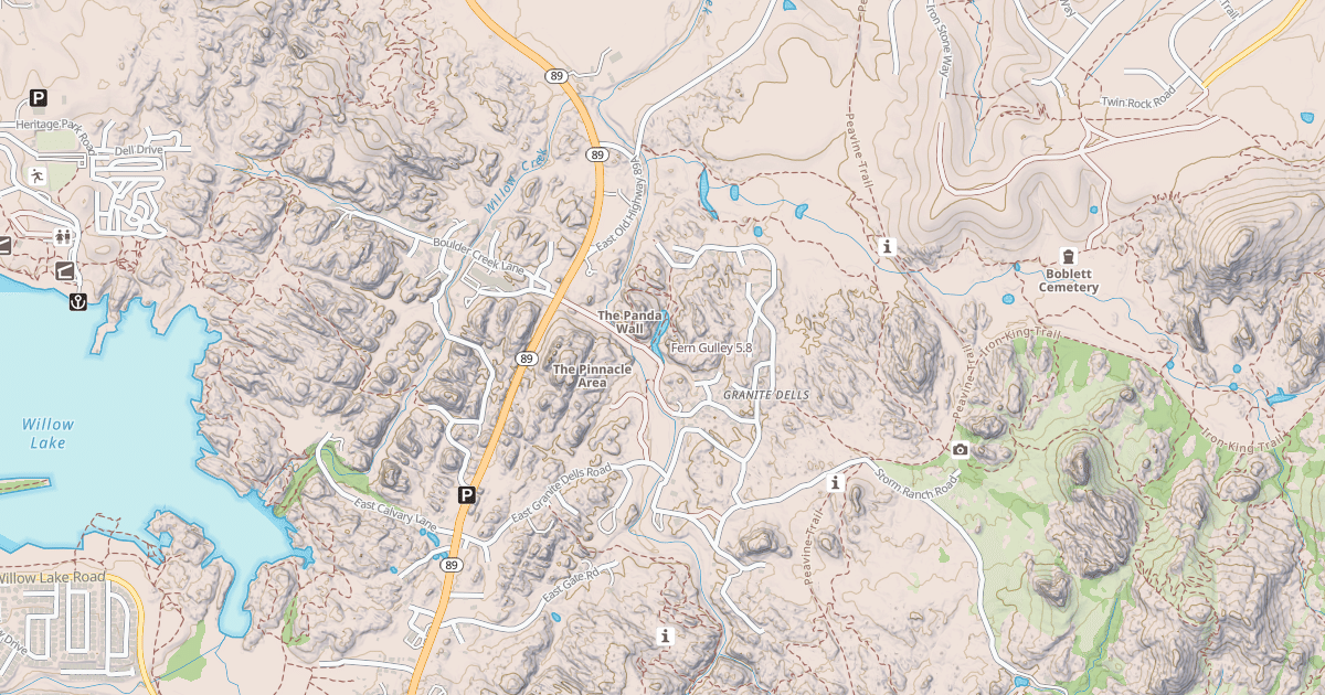 Map preview of Fern Gulley