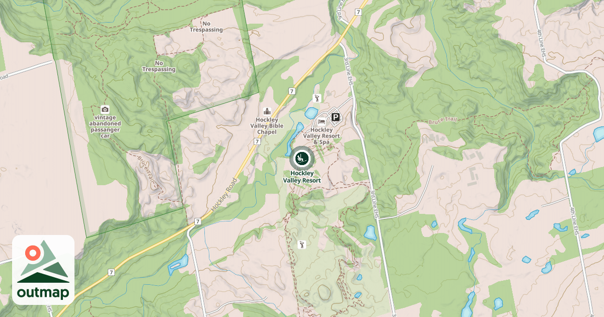 Map of Hockley Valley Resort