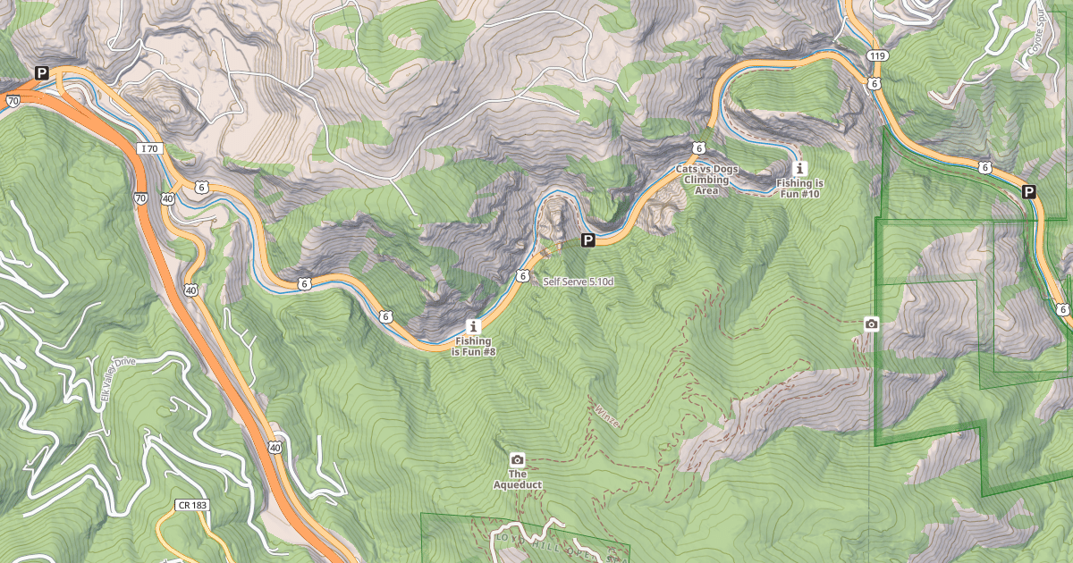 Map preview of Self Serve