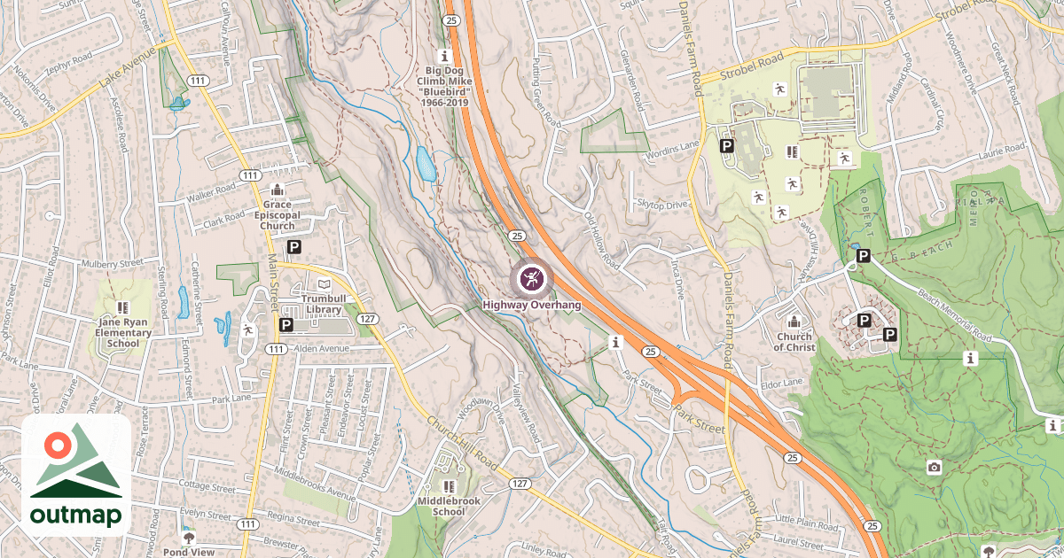 Map of Highway Overhang