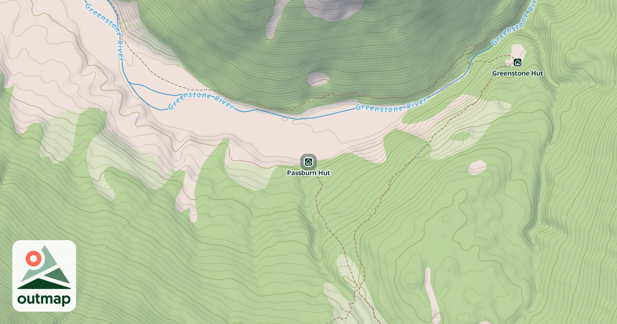 Map of Passburn Hut