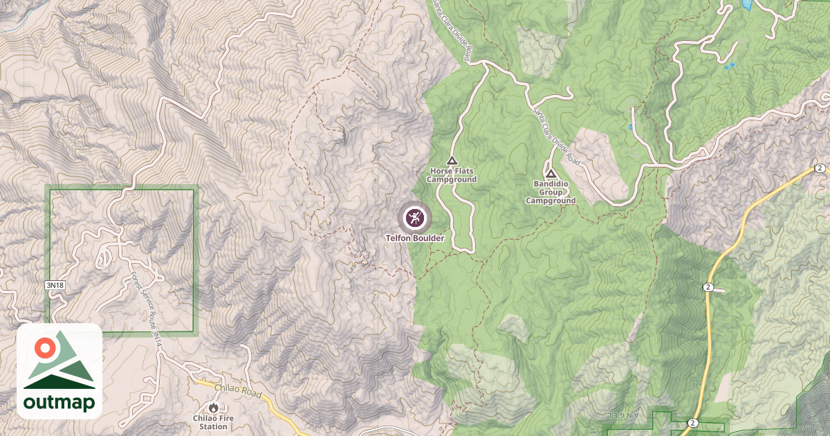 Map of Telfon Boulder
