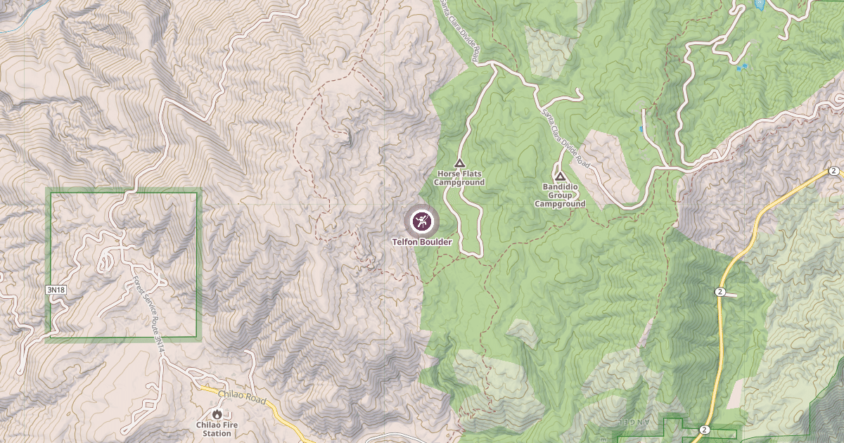 Map preview of Telfon Boulder