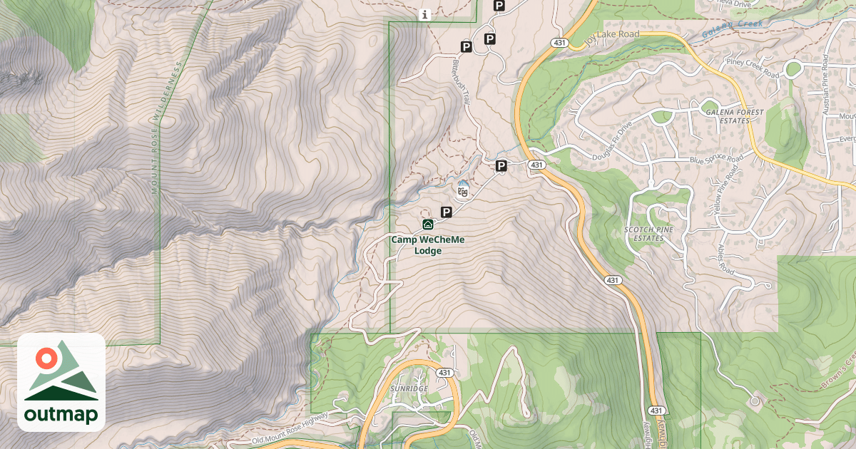 Map of Camp WeCheMe Lodge