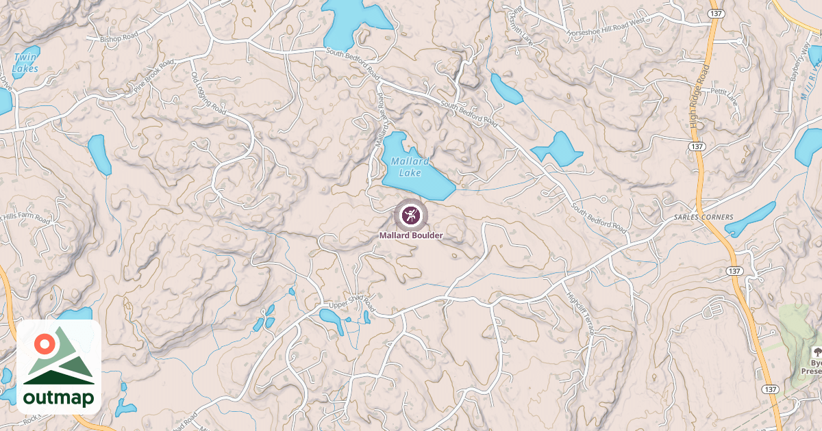 Map of Mallard Boulder