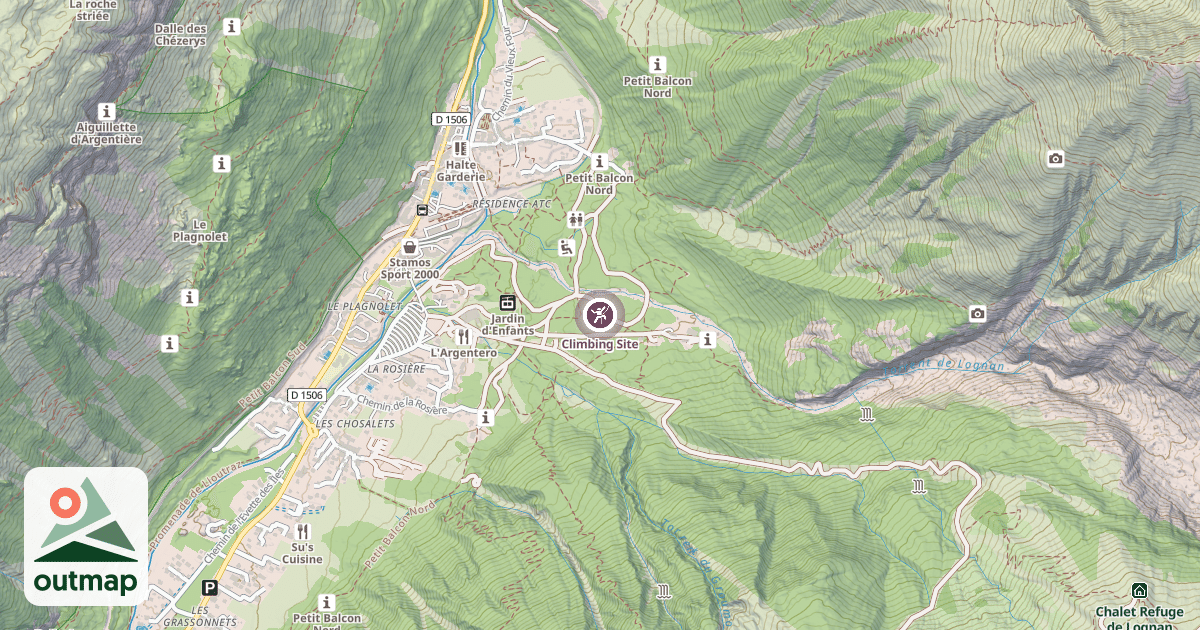 Map of Climbing Site