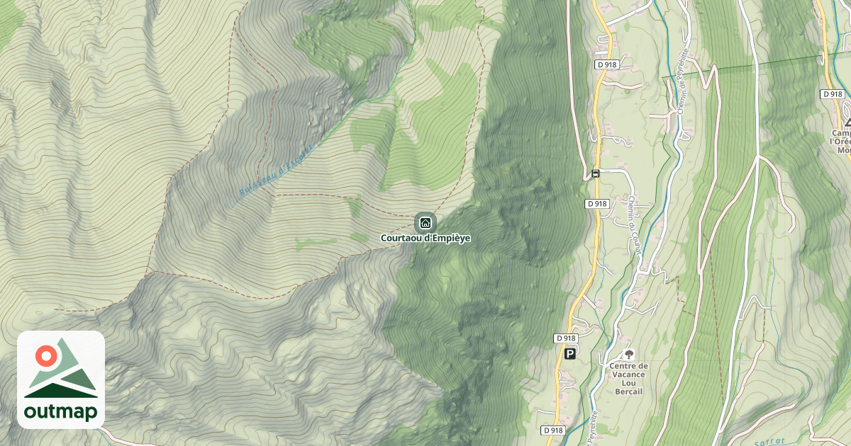 Map of Courtaou d'Empièye