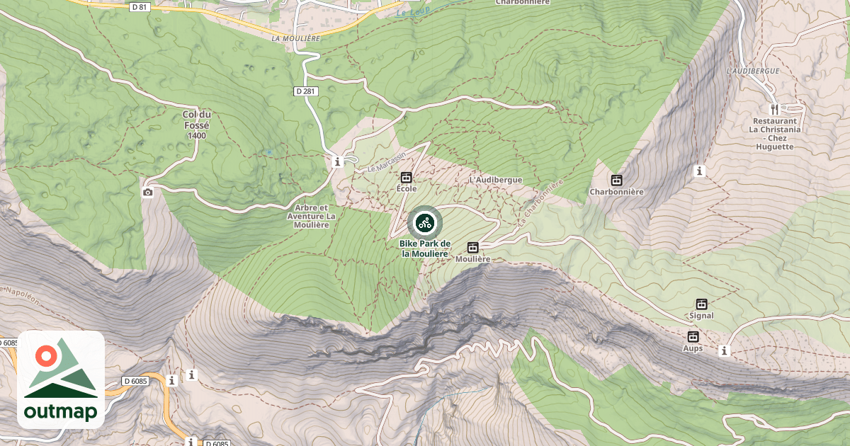Map of Bike Park de la Mouliere