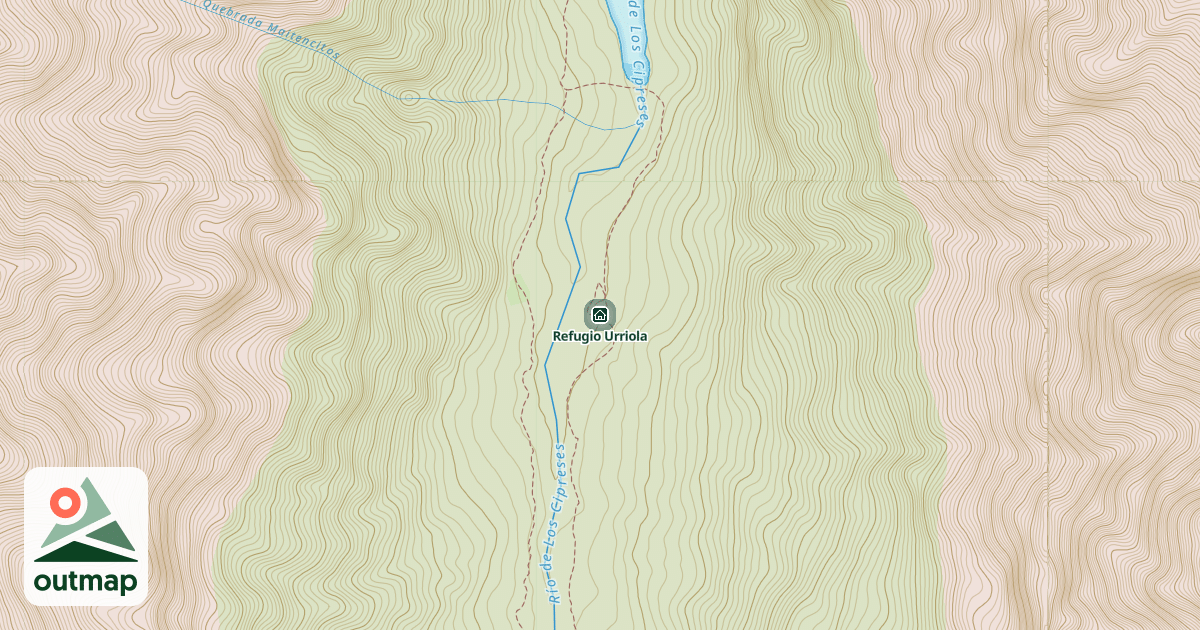 Map of Refugio Urriola