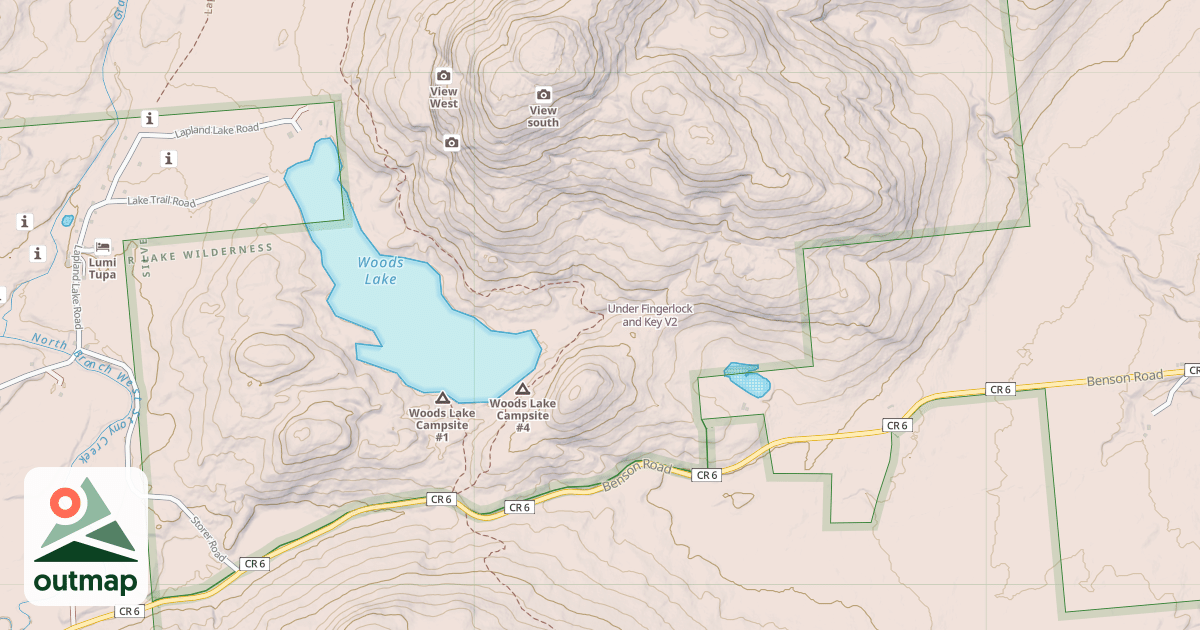 Map of Under Fingerlock and Key