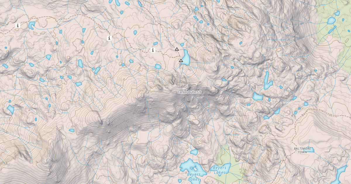Map preview of Center Butte