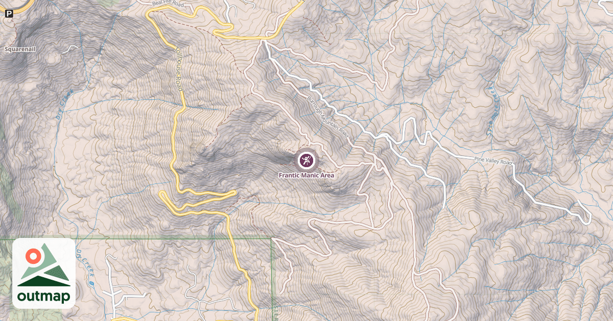 Map of Frantic Manic Area