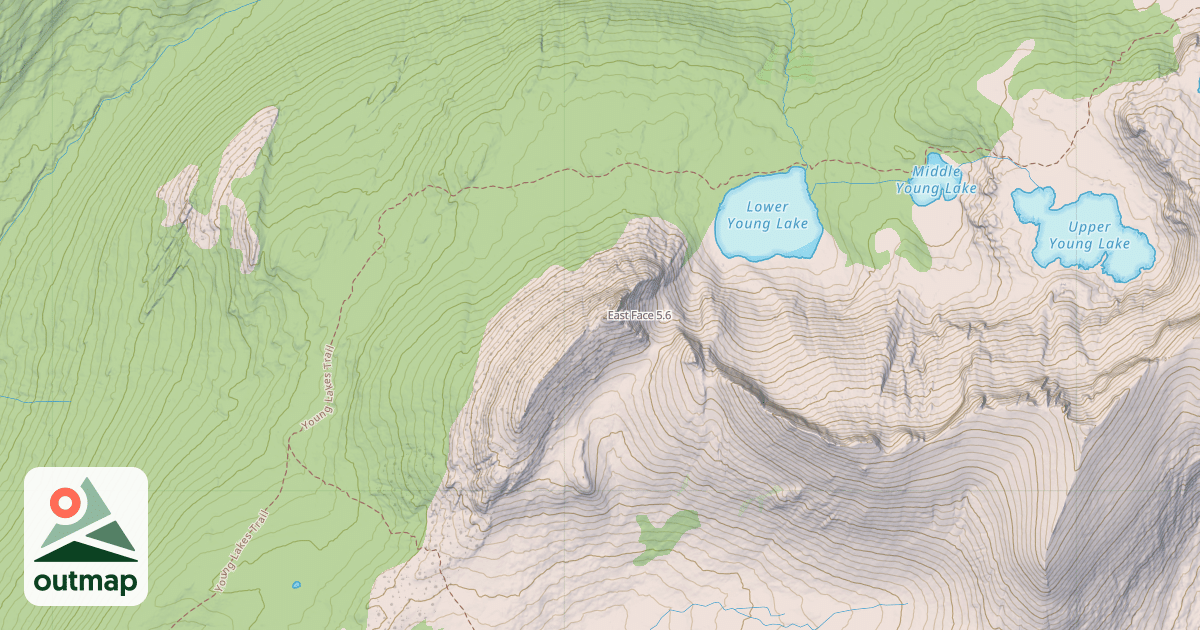 Map of East Face