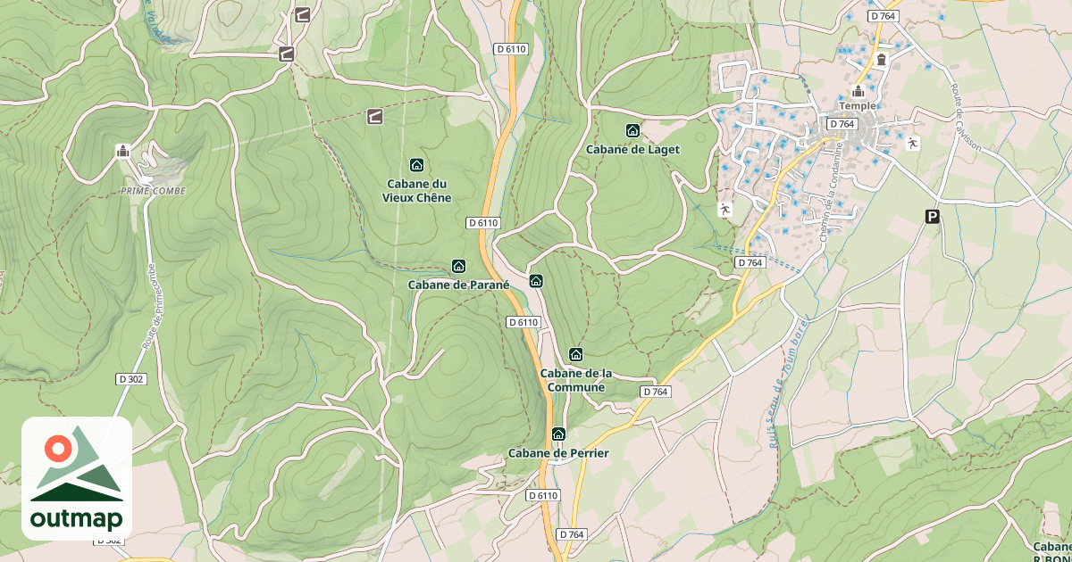 Map of Cabane de Seguin