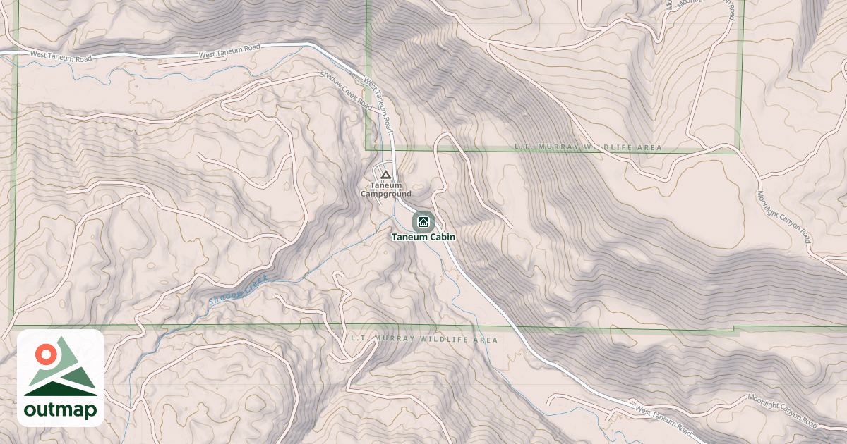 Map of Taneum Cabin