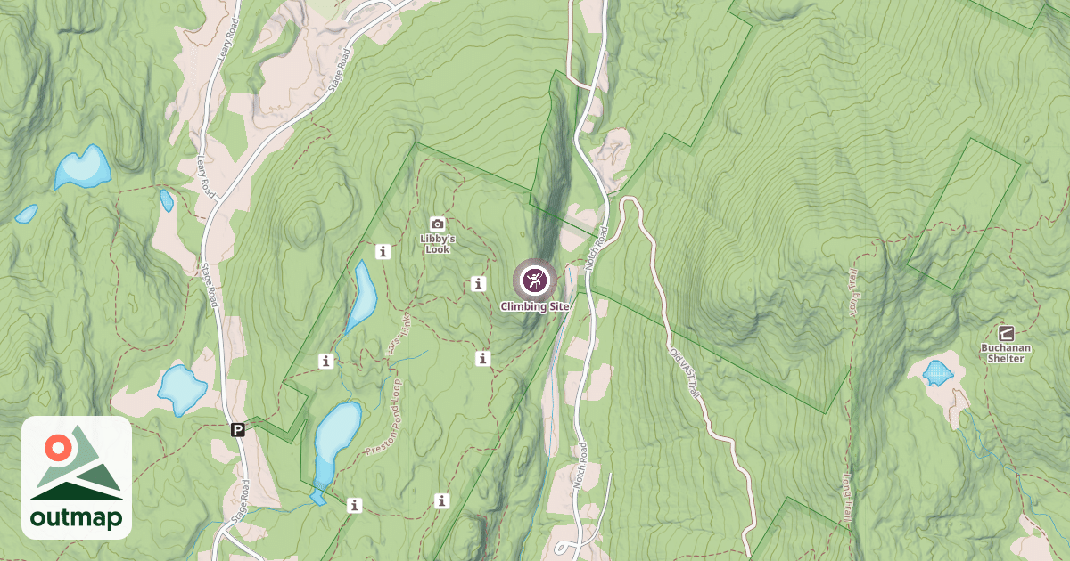 Map of Climbing Site