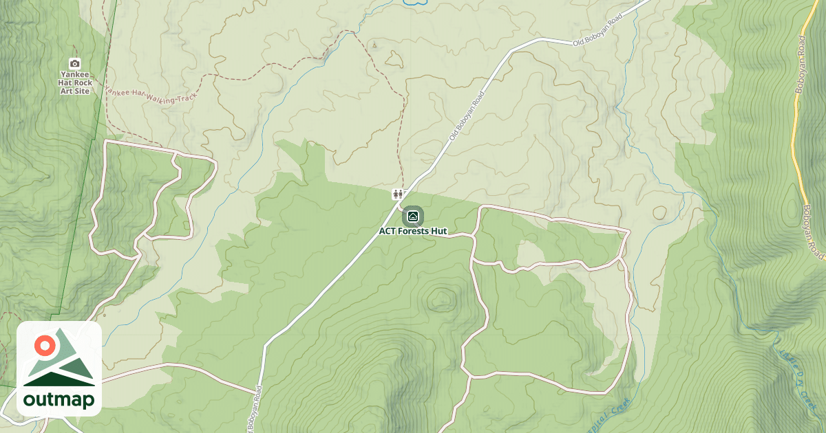 Map of ACT Forests Hut