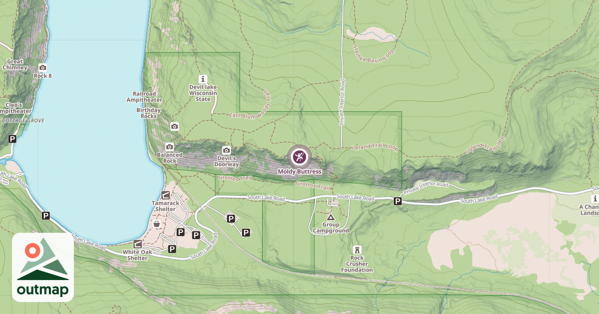 Map of Moldy Buttress
