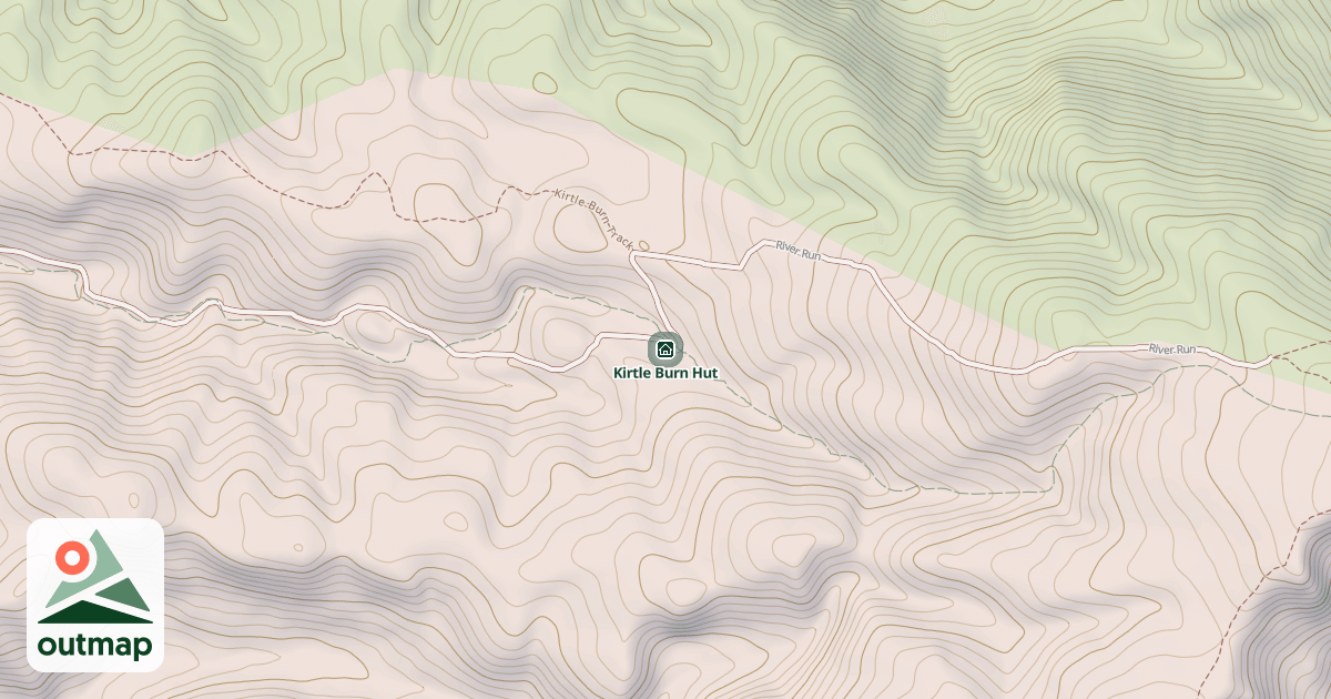 Map of Kirtle Burn Hut