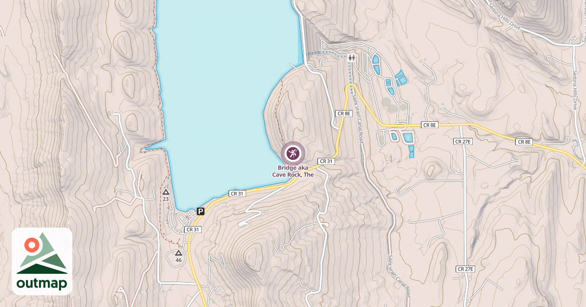 Map of Bridge aka Cave Rock, The