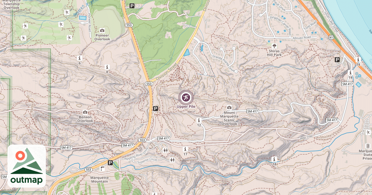 Map of Upper Pile