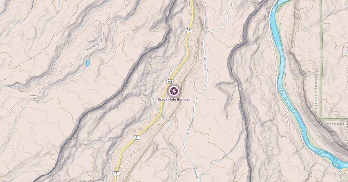Map preview of Crack Hole Boulder