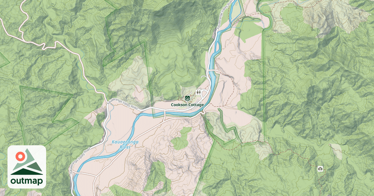 Map of Kauri Cottage