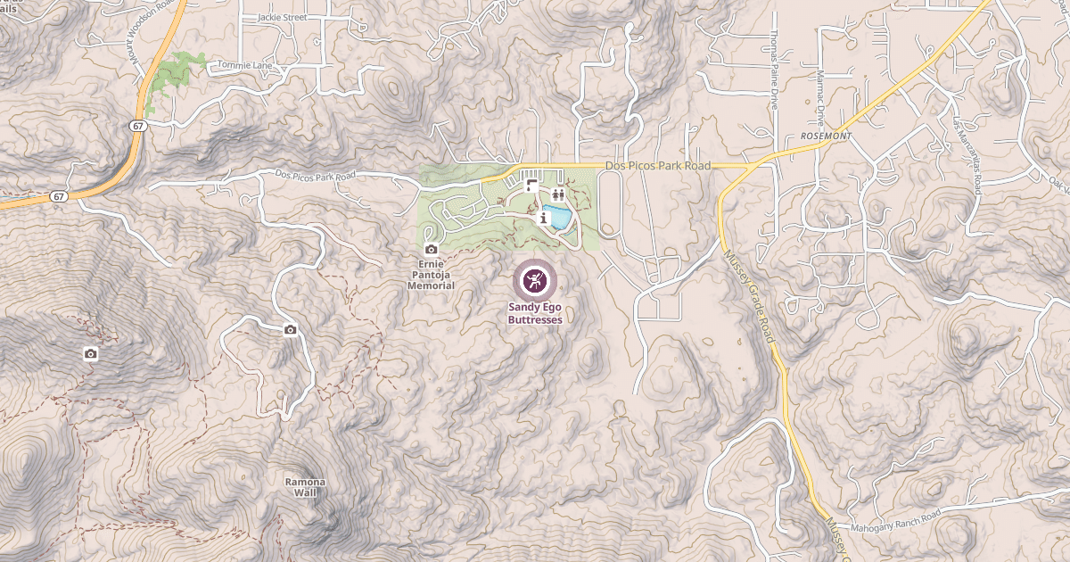 Map preview of Sandy Ego Buttresses