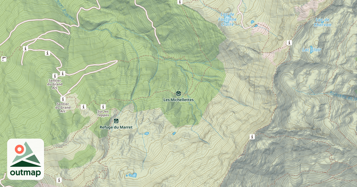 Map of Les Michellettes